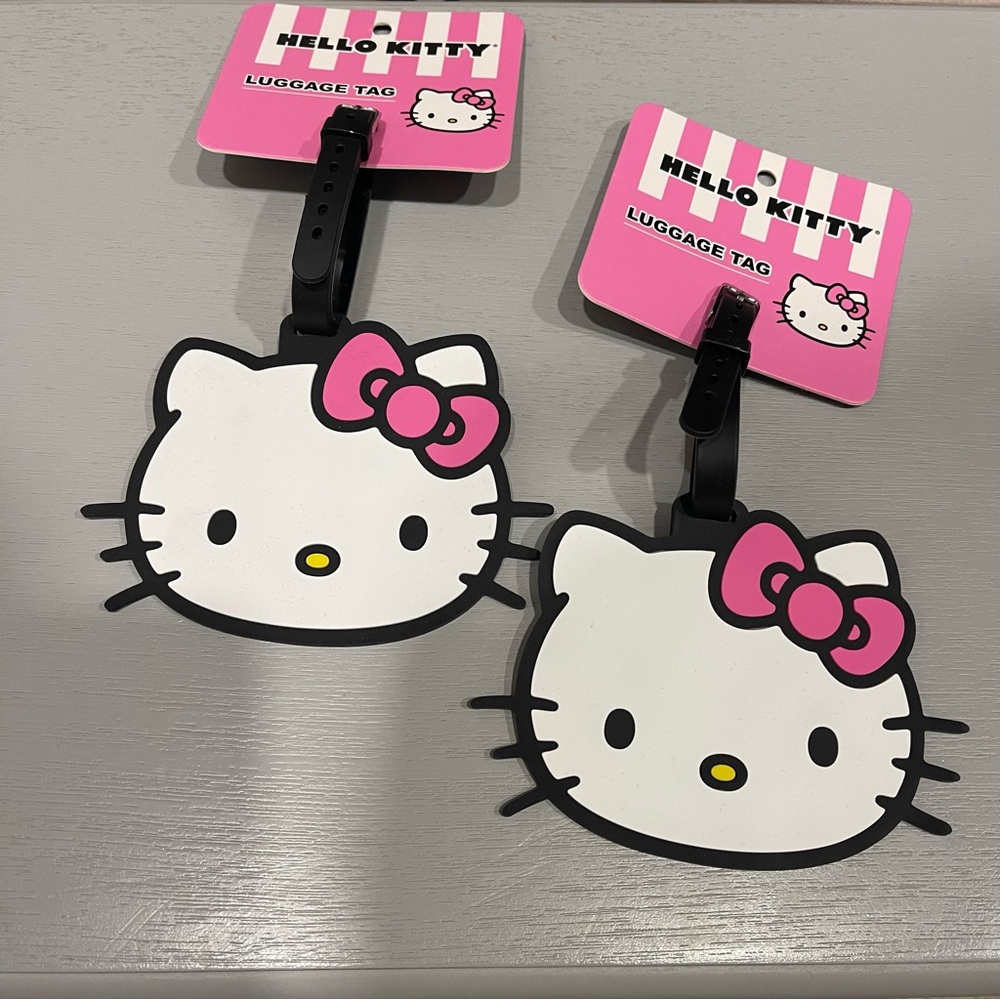 Hello Kitty Pink and White Luggage Tag